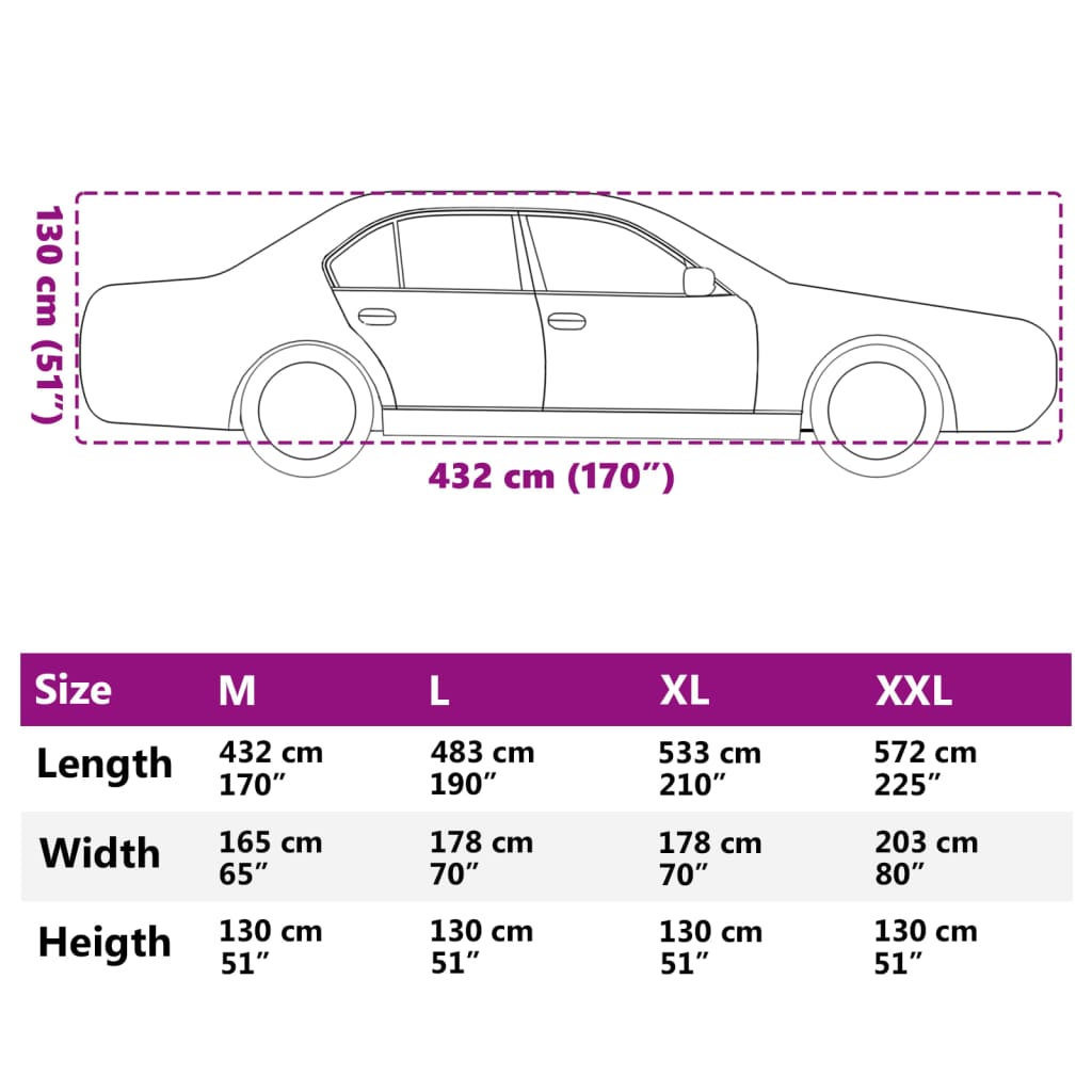 vidaXL Automobilska navlaka za limuzinu s trakama s kopčom srebrna M