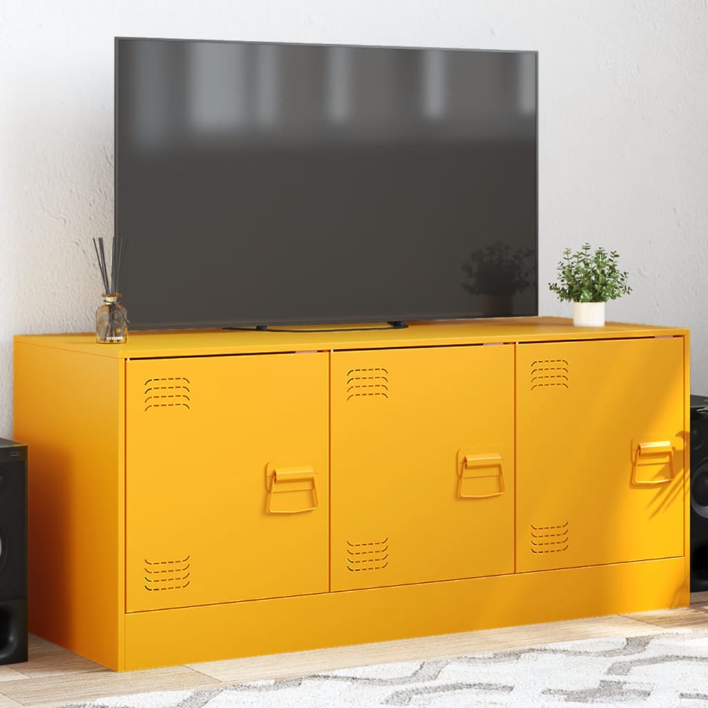 vidaXL TV ormarić boja senfa 99 x 39 x 44 cm čelični