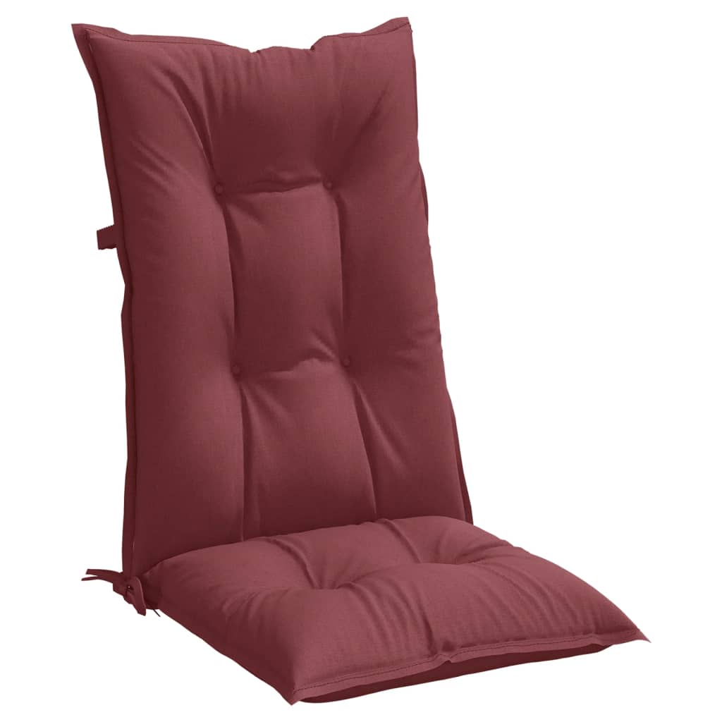 vidaXL Jastuci za stolice 2 kom prošarano boja vina 120x50x7cm tkanine