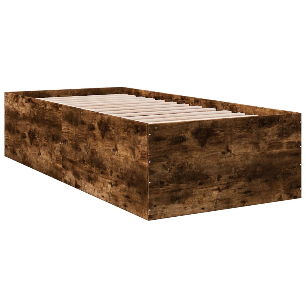 vidaXL Okvir za krevet boja hrasta 100 x 200 cm konstruirano drvo