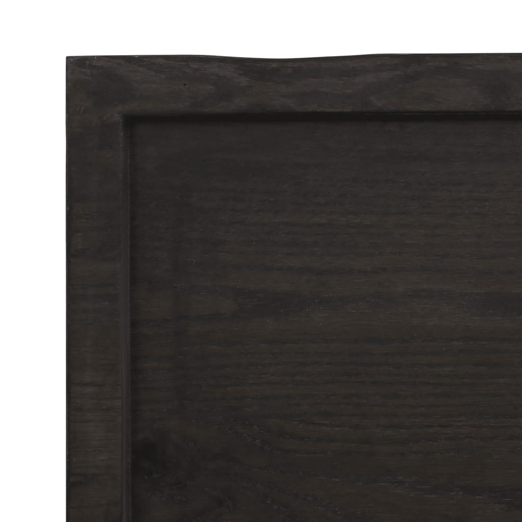 vidaXL Kupaonska radna ploča tamnosmeđa 120x60x(2-6) cm tretirano drvo