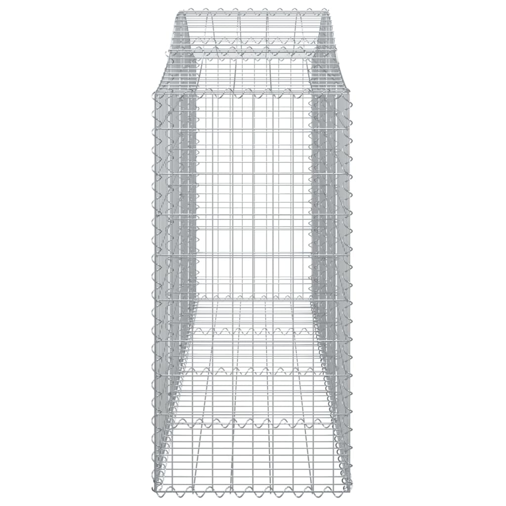 vidaXL Lučne gabionske košare 5 kom 200x50x100/120cm pocinčano željezo