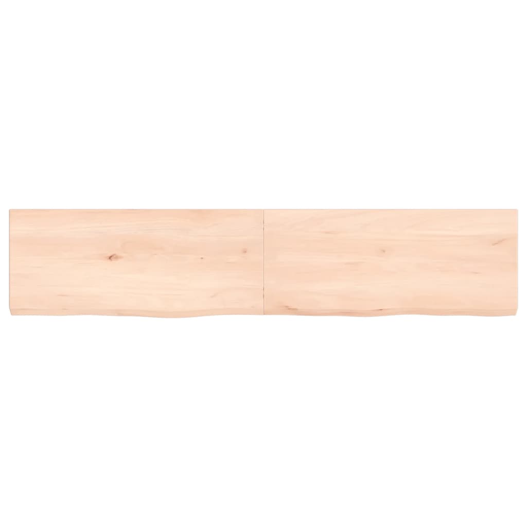 vidaXL Kupaonska radna ploča 140x30x(2-4) cm netretirano masivno drvo
