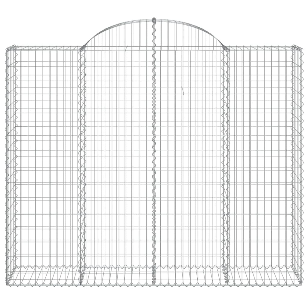 vidaXL Lučne gabionske košare 4 kom 200x50x160/180cm pocinčano željezo