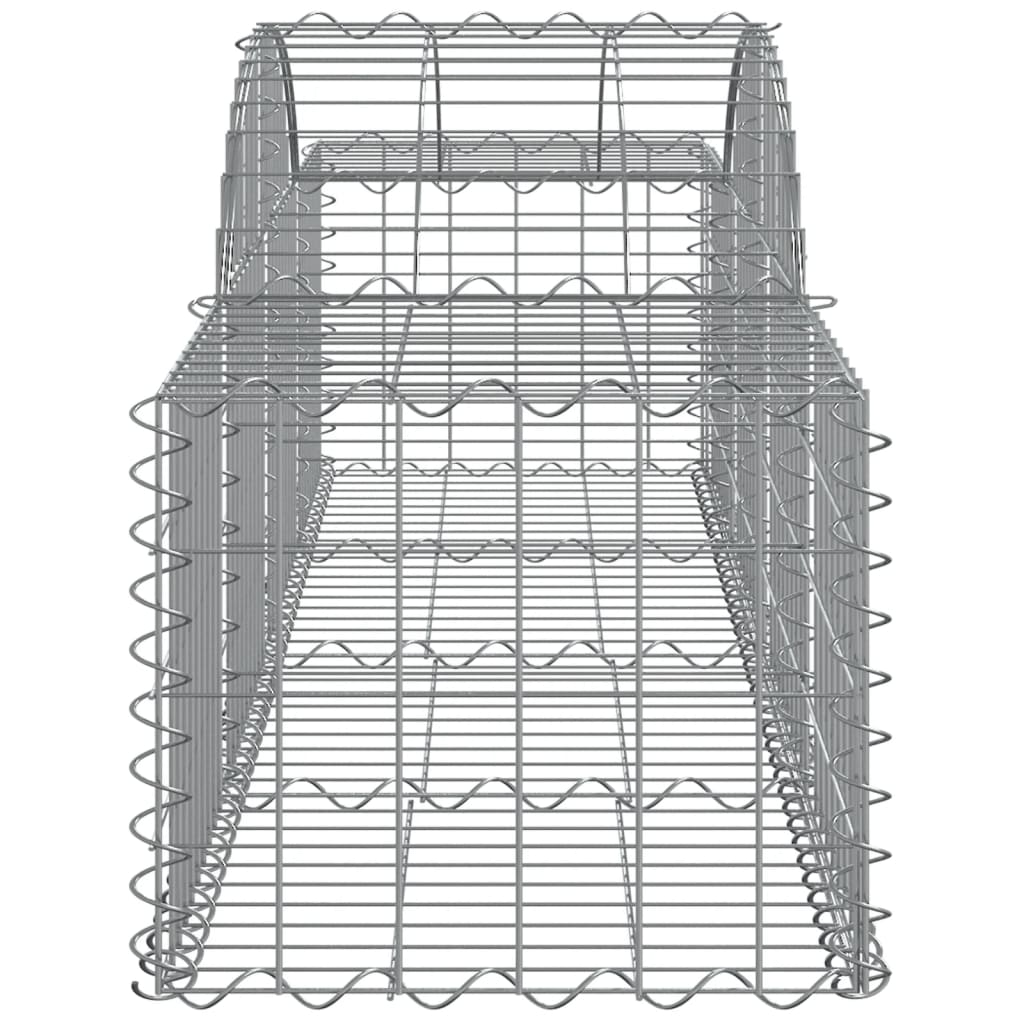 vidaXL Lučne gabionske košare 9 kom 200x50x40/60 cm pocinčano željezo