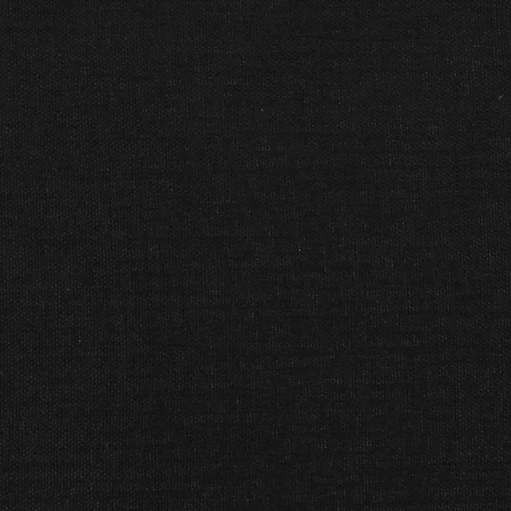 vidaXL Krevet s oprugama i madracem crni 120 x 200cm od tkanine