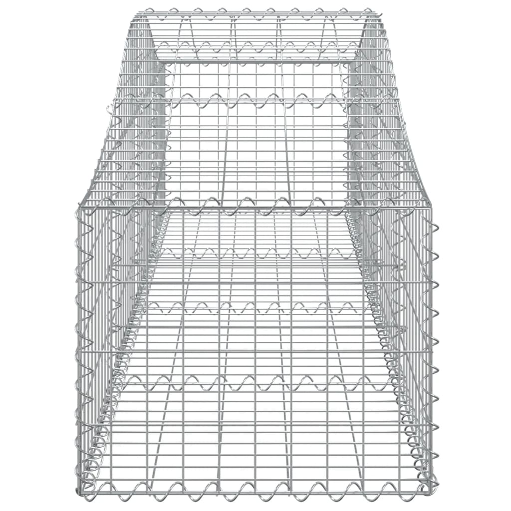 vidaXL Lučne gabionske košare 3 kom 200x50x40/60 cm pocinčano željezo