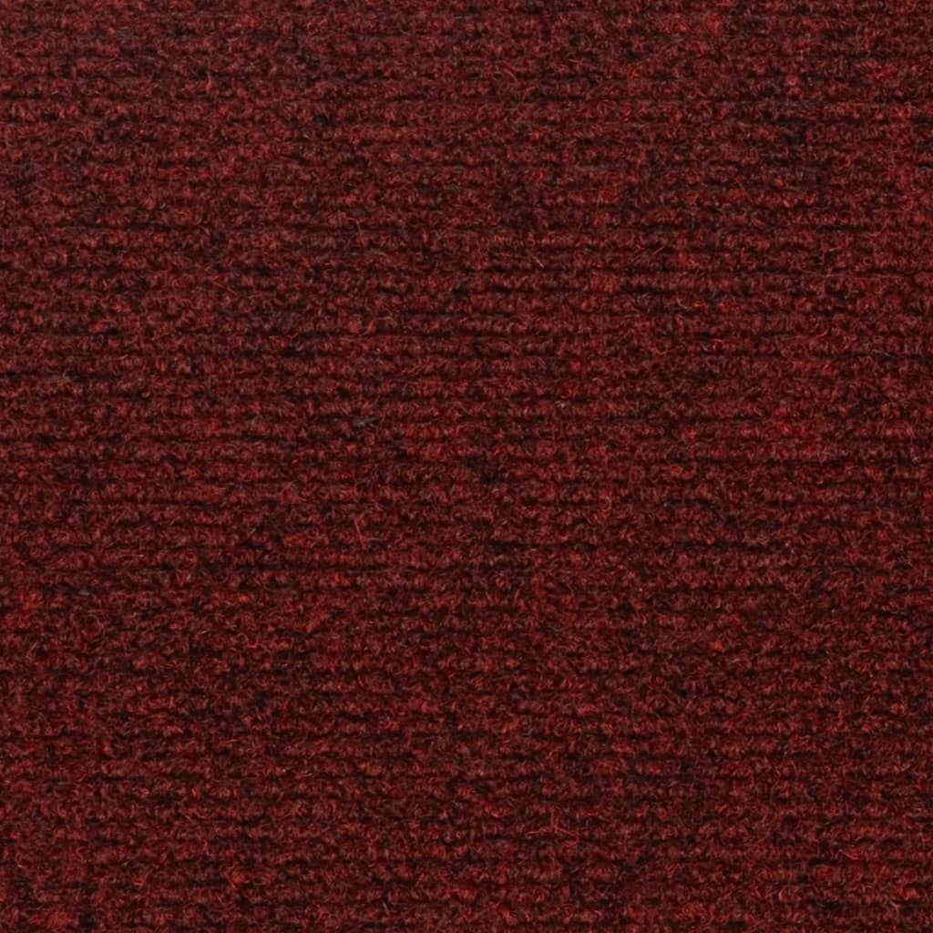 vidaXL Samoljepljivi otirači za stepenice 15 kom 60 x 25 cm crveni