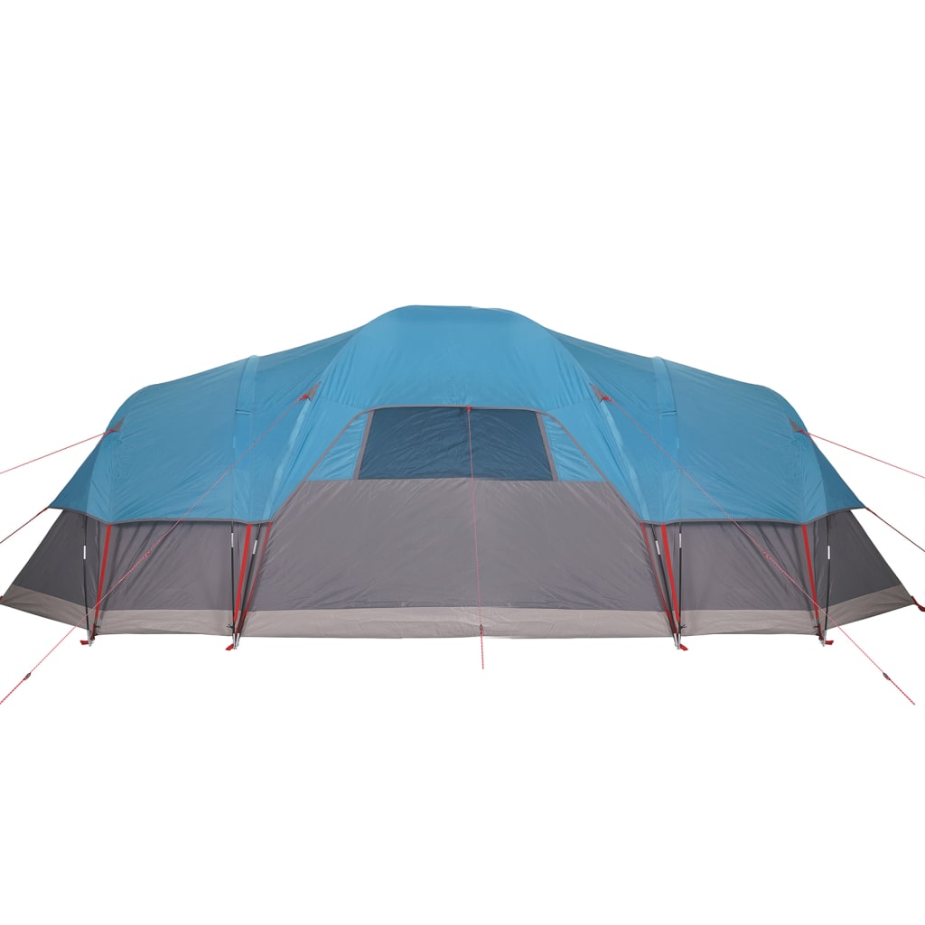 vidaXL Kupolasti obiteljski šator za 11 osoba plavi vodootporni