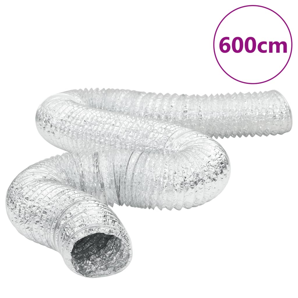 vidaXL Ventilacijski kanal aluminijski 6 m Ø10 cm