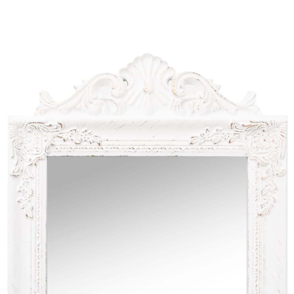 vidaXL Samostojeće ogledalo bijelo 45 x 180 cm