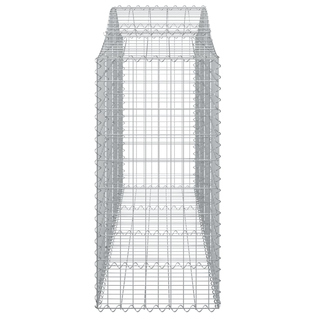 vidaXL Lučne gabionske košare 12kom 200x50x120/140cm pocinčano željezo