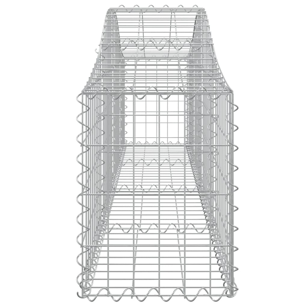 vidaXL Lučne gabionske košare 13 kom 200x30x40/60 cm pocinčano željezo