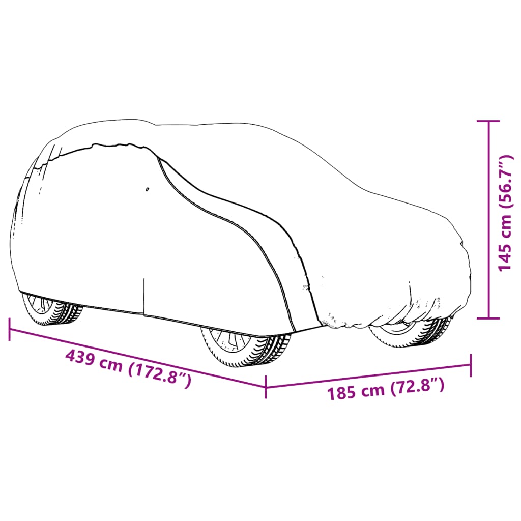 vidaXL Automobilska navlaka za SUV s trakama s kopčom srebrna M