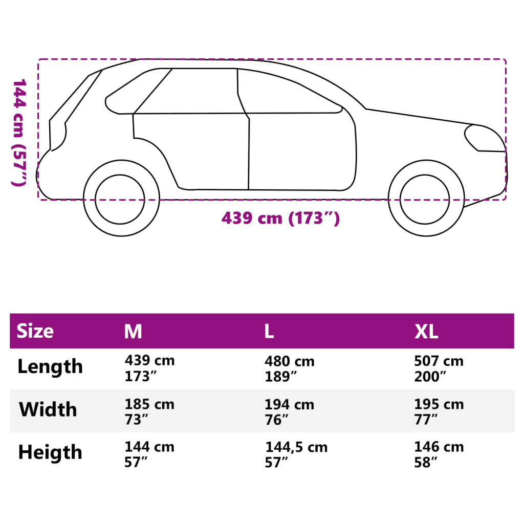 vidaXL Automobilska navlaka za SUV s trakama s kopčom srebrna M