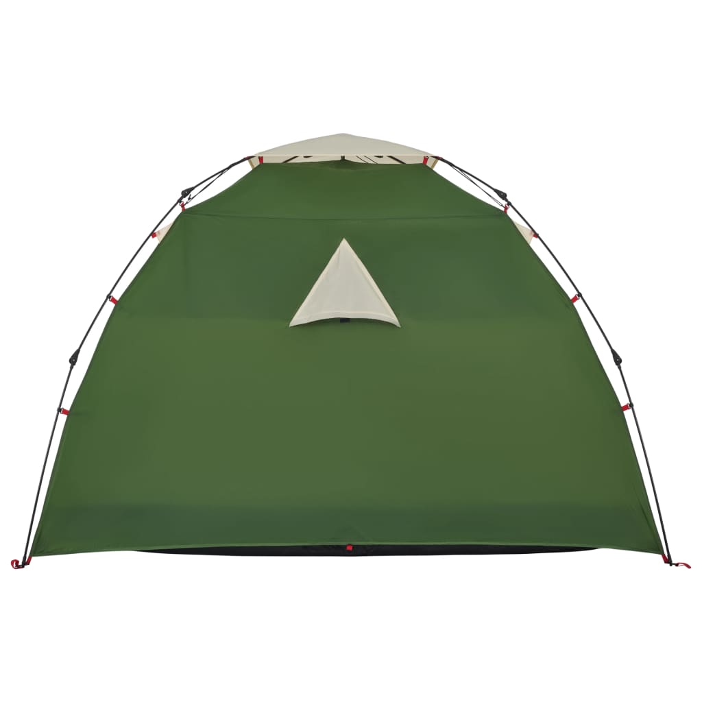 vidaXL Kupolasti šator za kampiranje za 3 osoba zeleni brzo otpuštanje