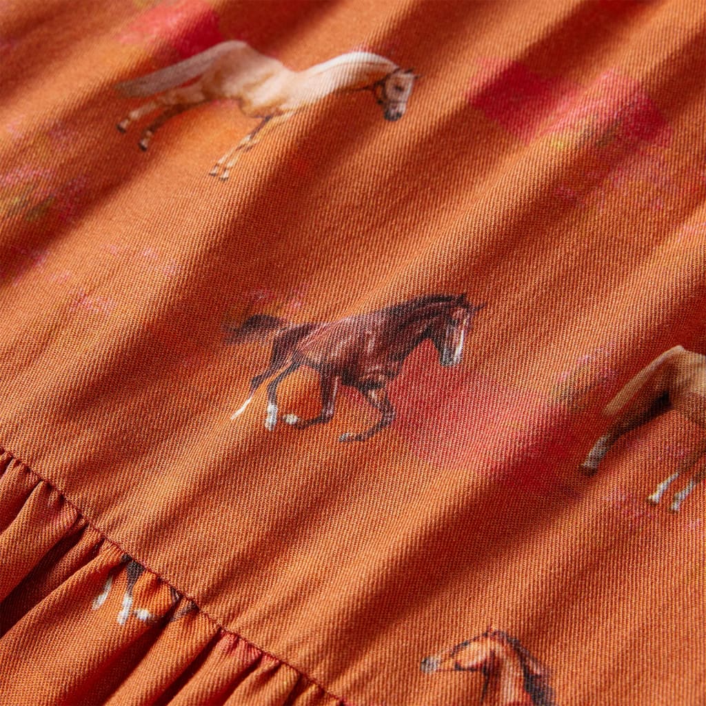 Dječja haljina boja konjaka 140