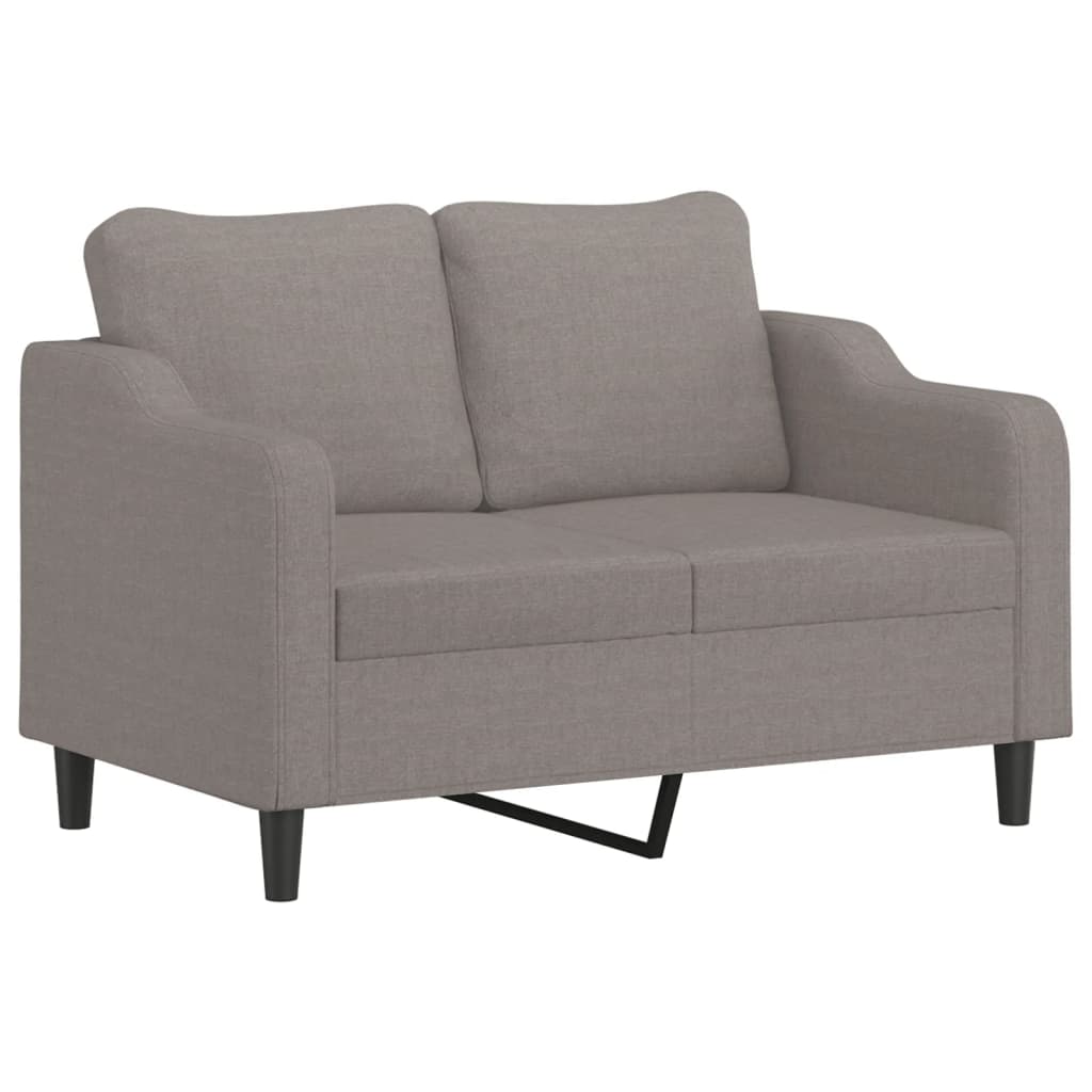 vidaXL 2-dijelni set sofa s jastucima smeđesivi od tkanine