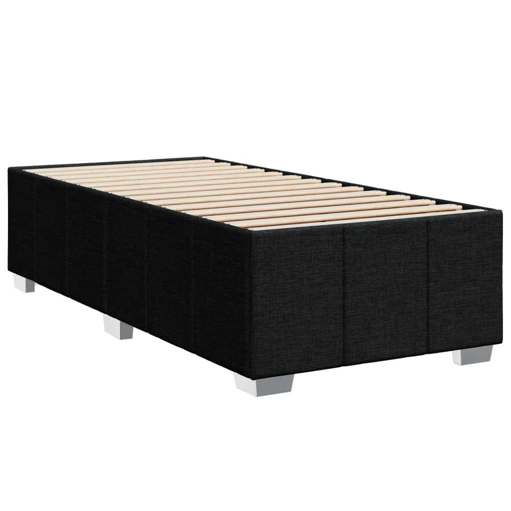 vidaXL Box spring krevet s madracem crni 80 x 200 cm od tkanine