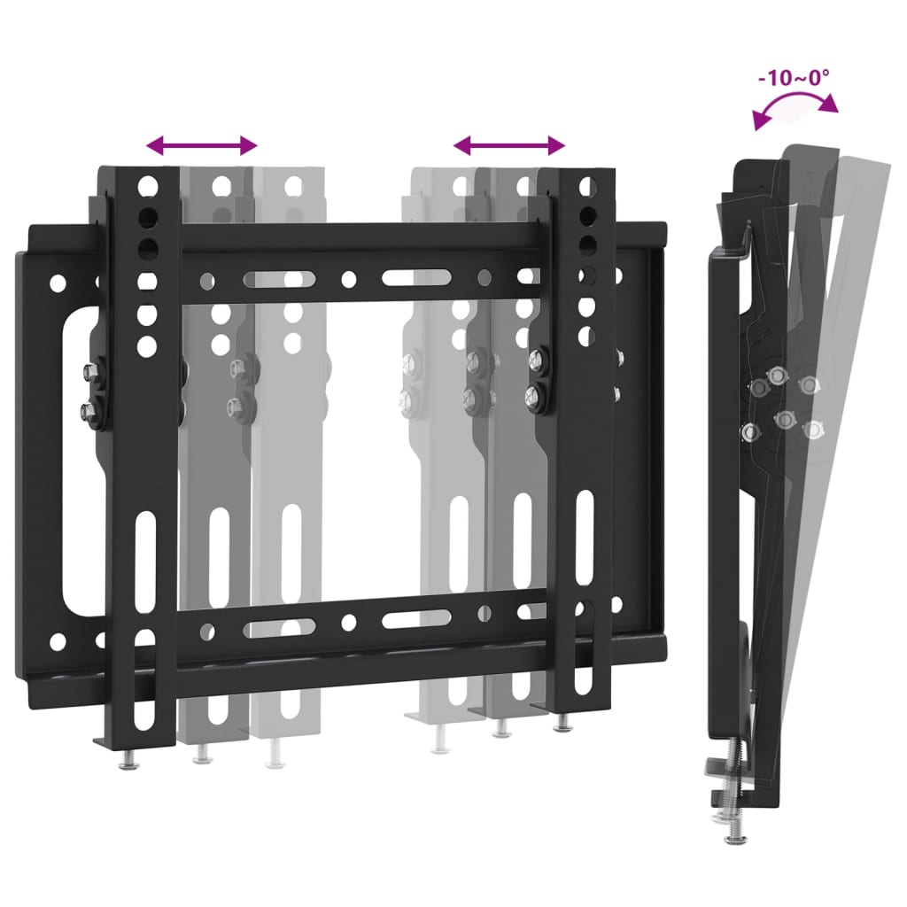 vidaXL Zidni nosač za zaslon od 14-42 inča maks. VESA 200x200 mm 30 kg