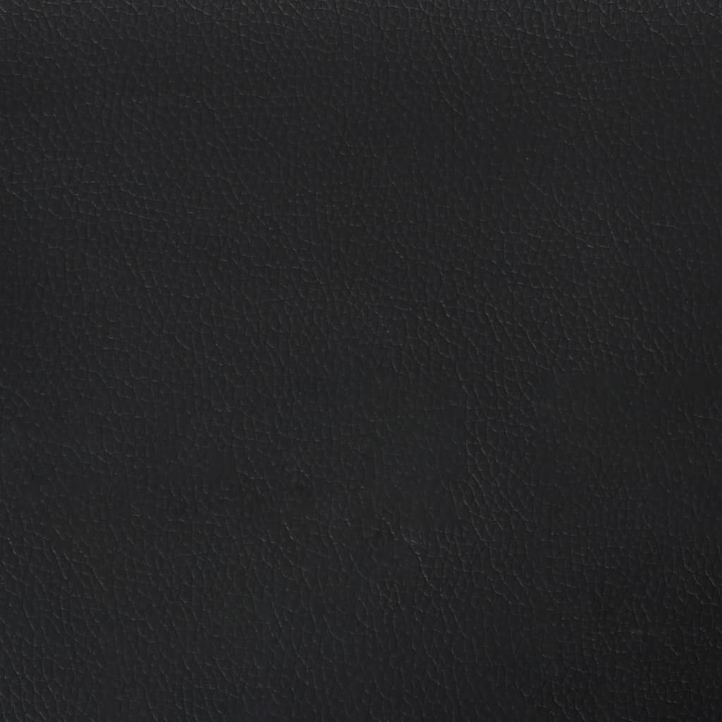 vidaXL Madrac s džepičastim oprugama crni 140x200x20 cm umjetne kože