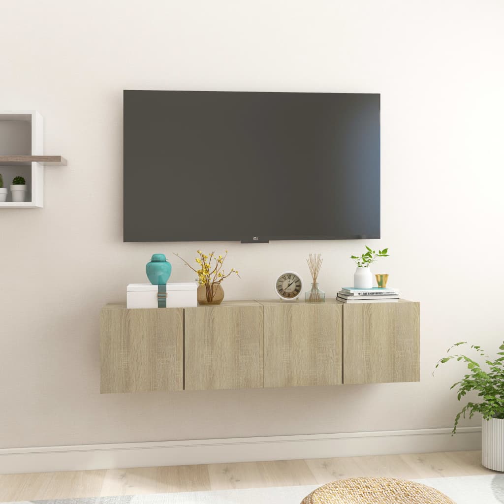 vidaXL Viseći TV ormarići 2 kom boja hrasta sonome 60 x 30 x 30 cm