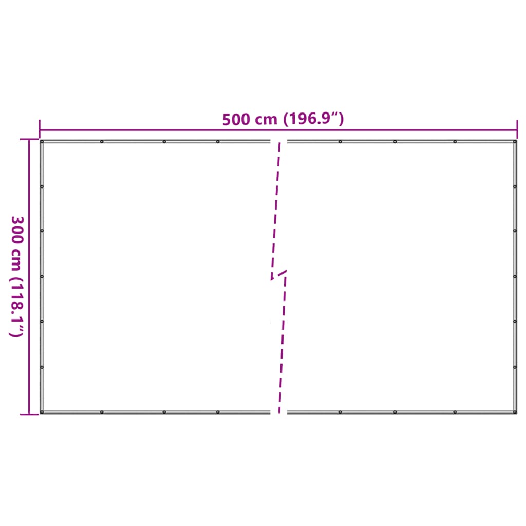 vidaXL Mreža za prikolicu zelena 3x5 m HDPE