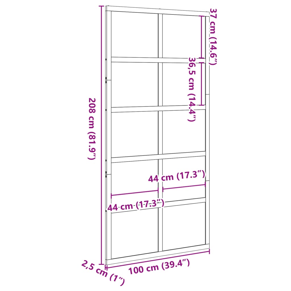 vidaXL Vrata za staju voštano smeđa 100x208 cm od masivne borovine