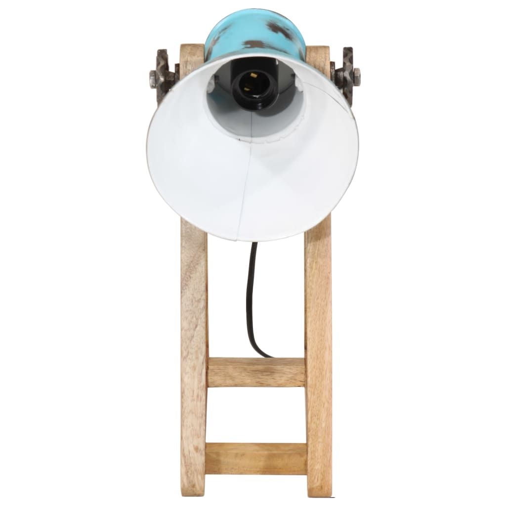 vidaXL Stolna svjetiljka 25 W pohabano plava 30x17x40 cm E27