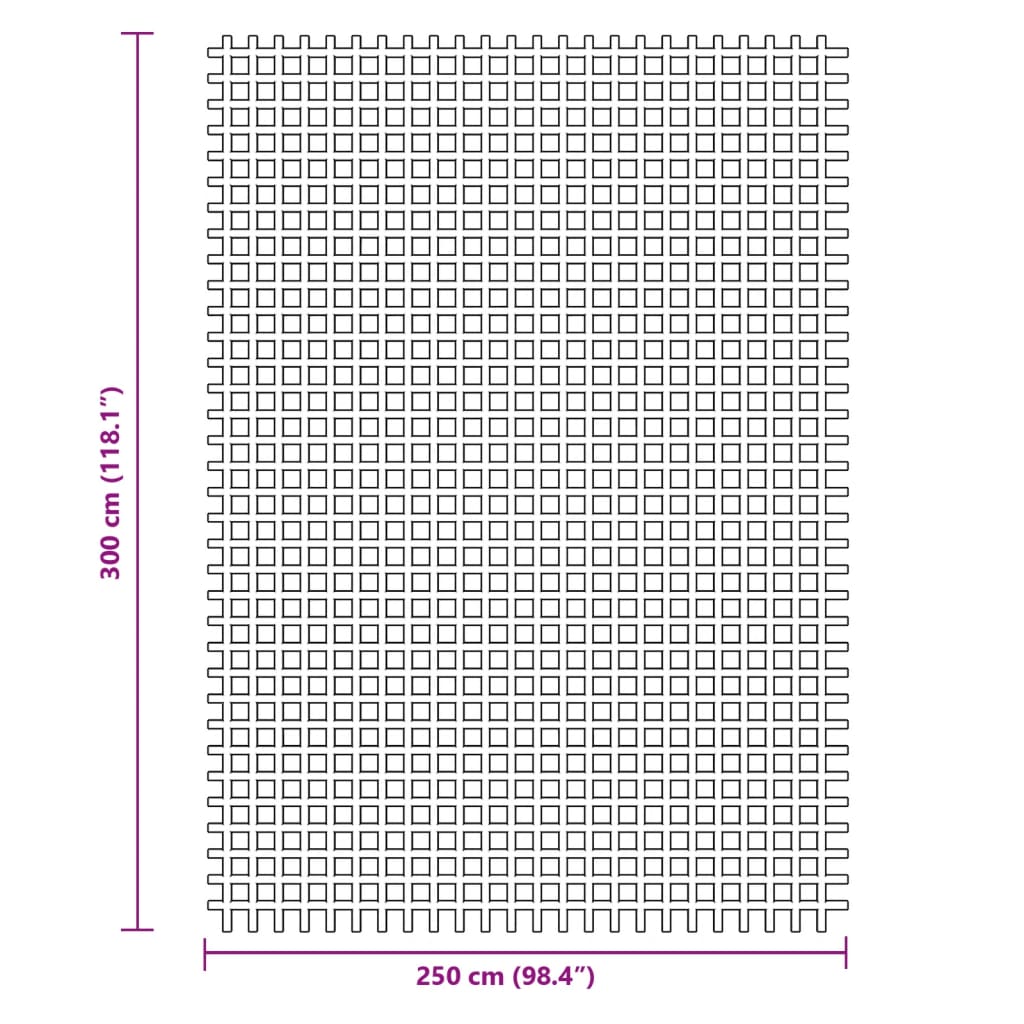 vidaXL Podna prostirka za kampiranje plava 3 x 2,5 m