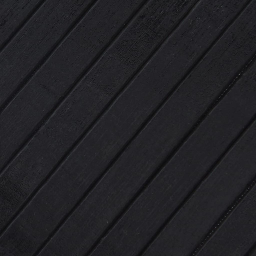 vidaXL Tepih pravokutni crni 60 x 500 cm od bambusa