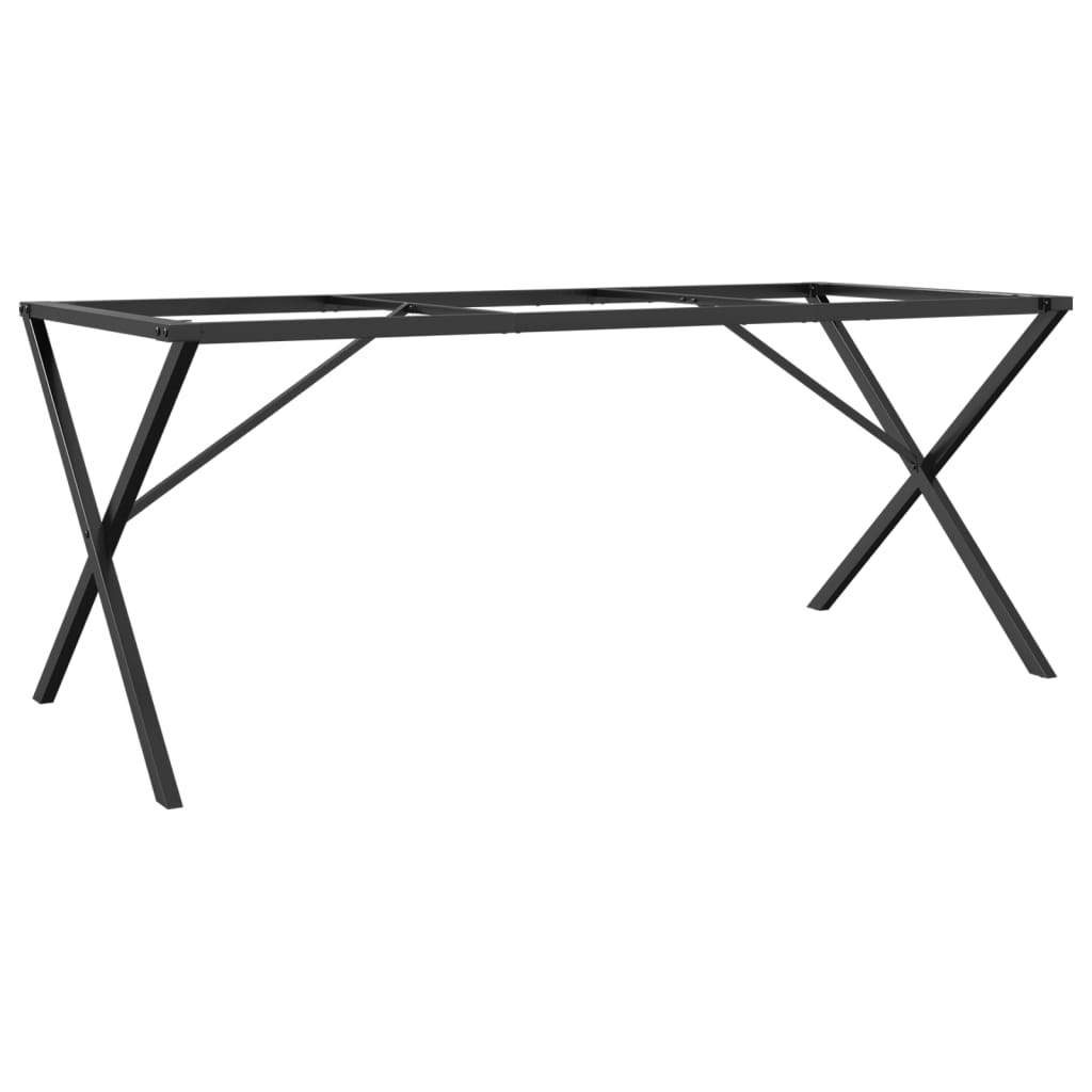 vidaXL Noge za blagovaonski stol X-oblika 180x80x73cm lijevano željezo