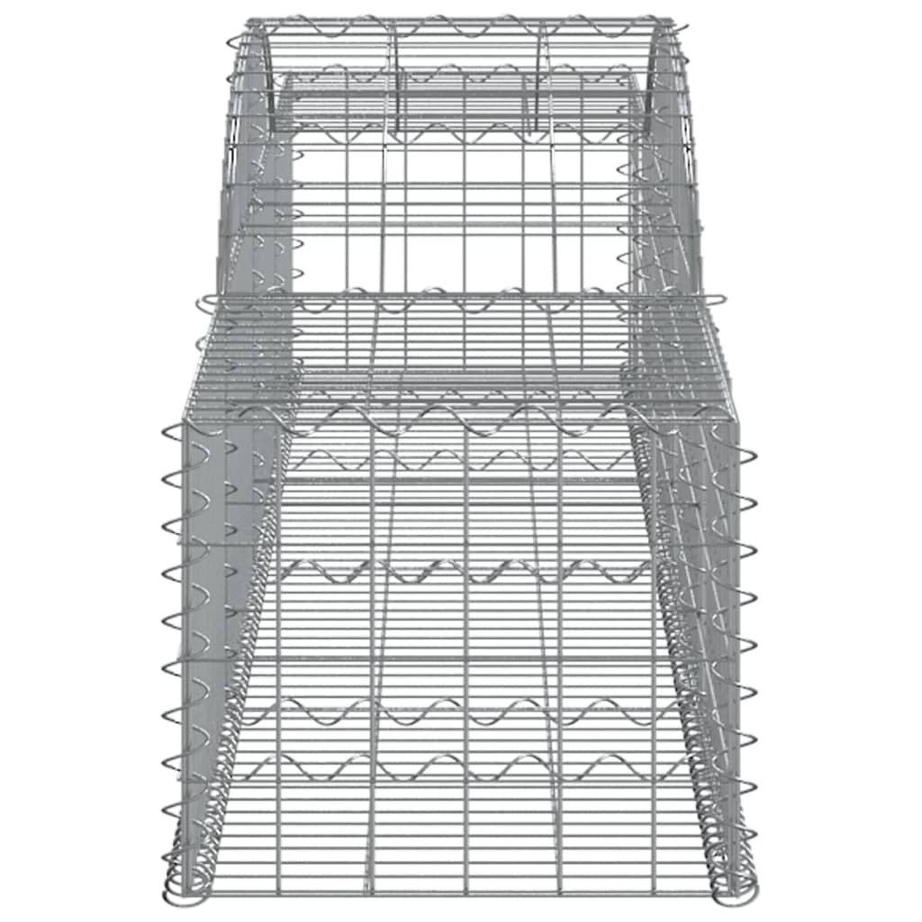 vidaXL Lučne gabionske košare 12 kom 300x50x40/60 cm pocinčano željezo