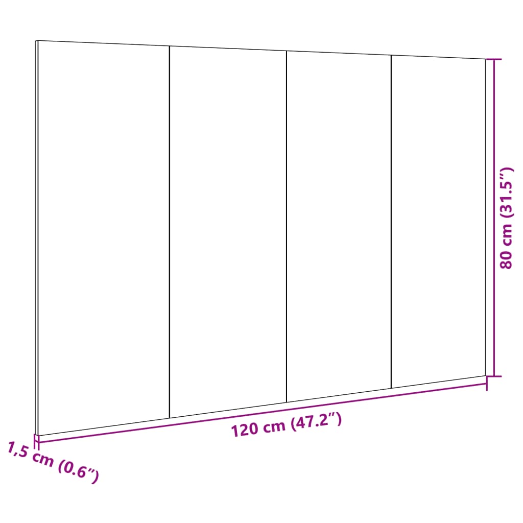 vidaXL Uzglavlje za krevet s ormarićima boja hrasta 120 cm drveno