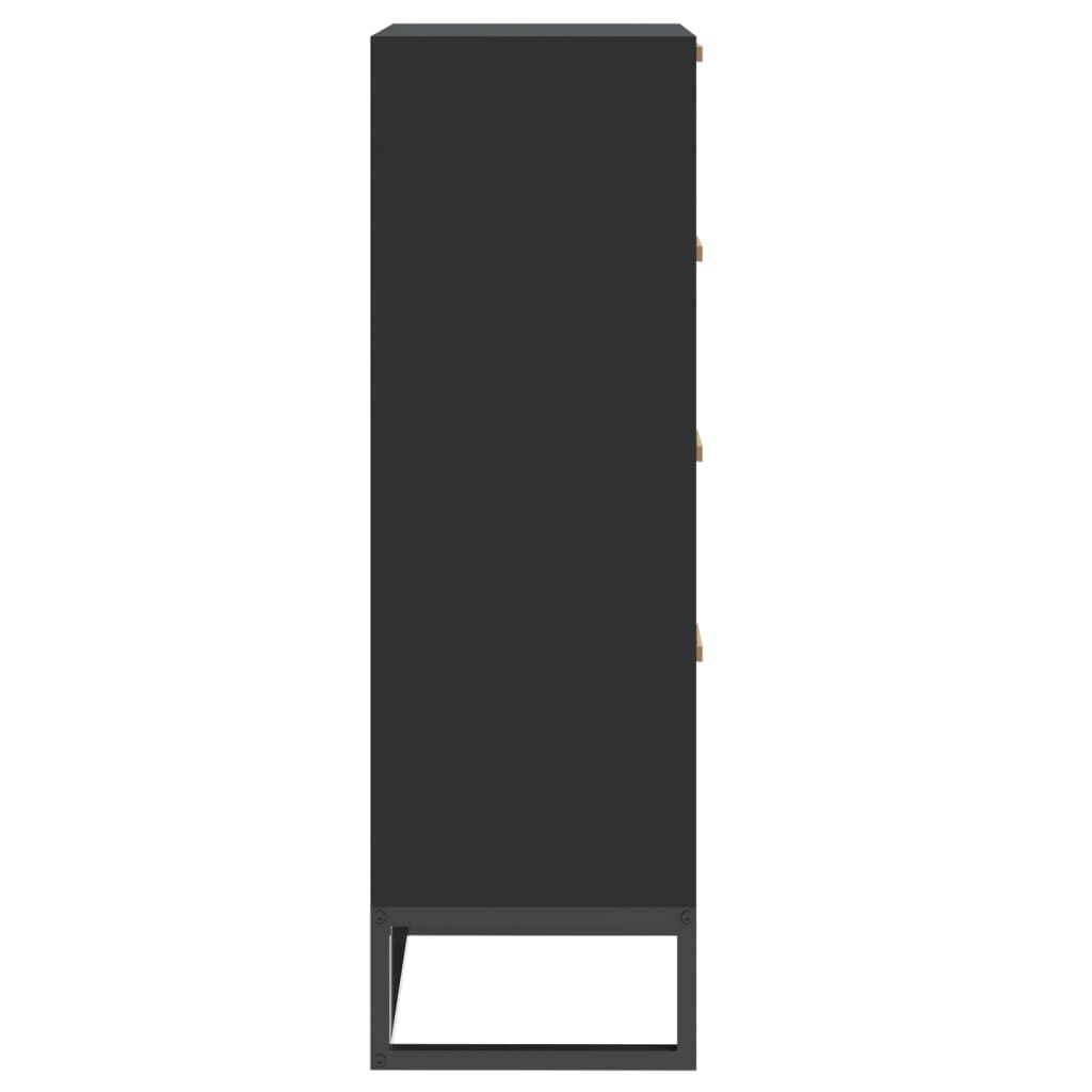 vidaXL Visoka komoda crna 40 x 30 x 95 cm od konstruiranog drva