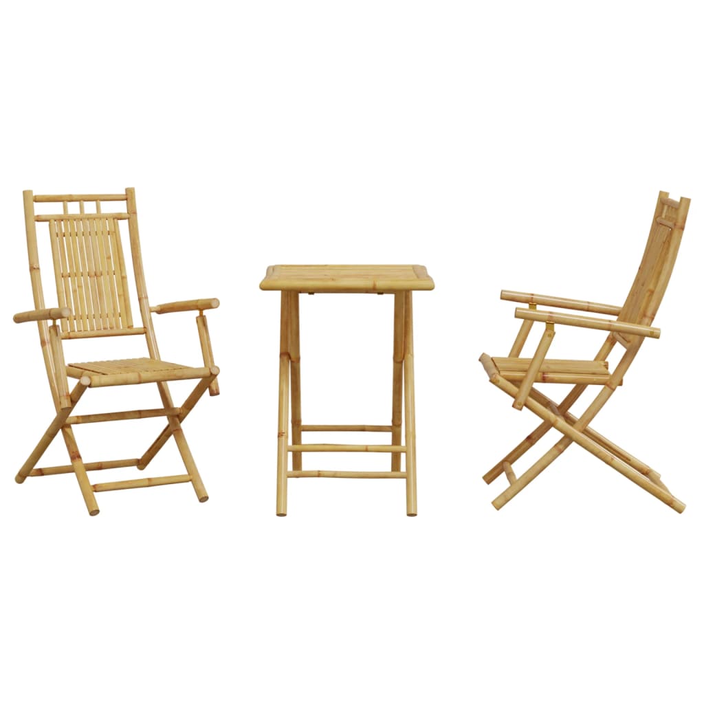 vidaXL 3-dijelni bistro set od bambusa