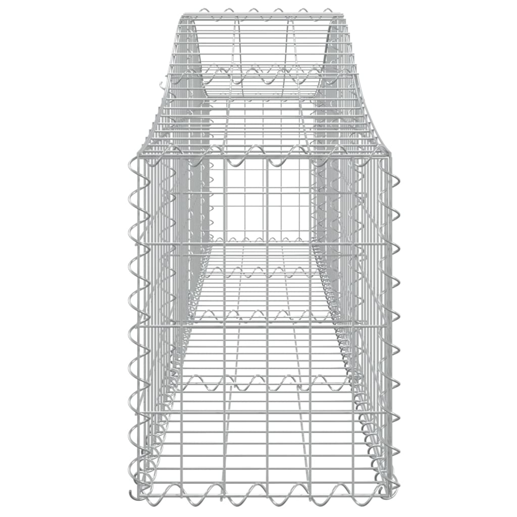 vidaXL Lučne gabionske košare 7 kom 200x30x40/60 cm pocinčano željezo