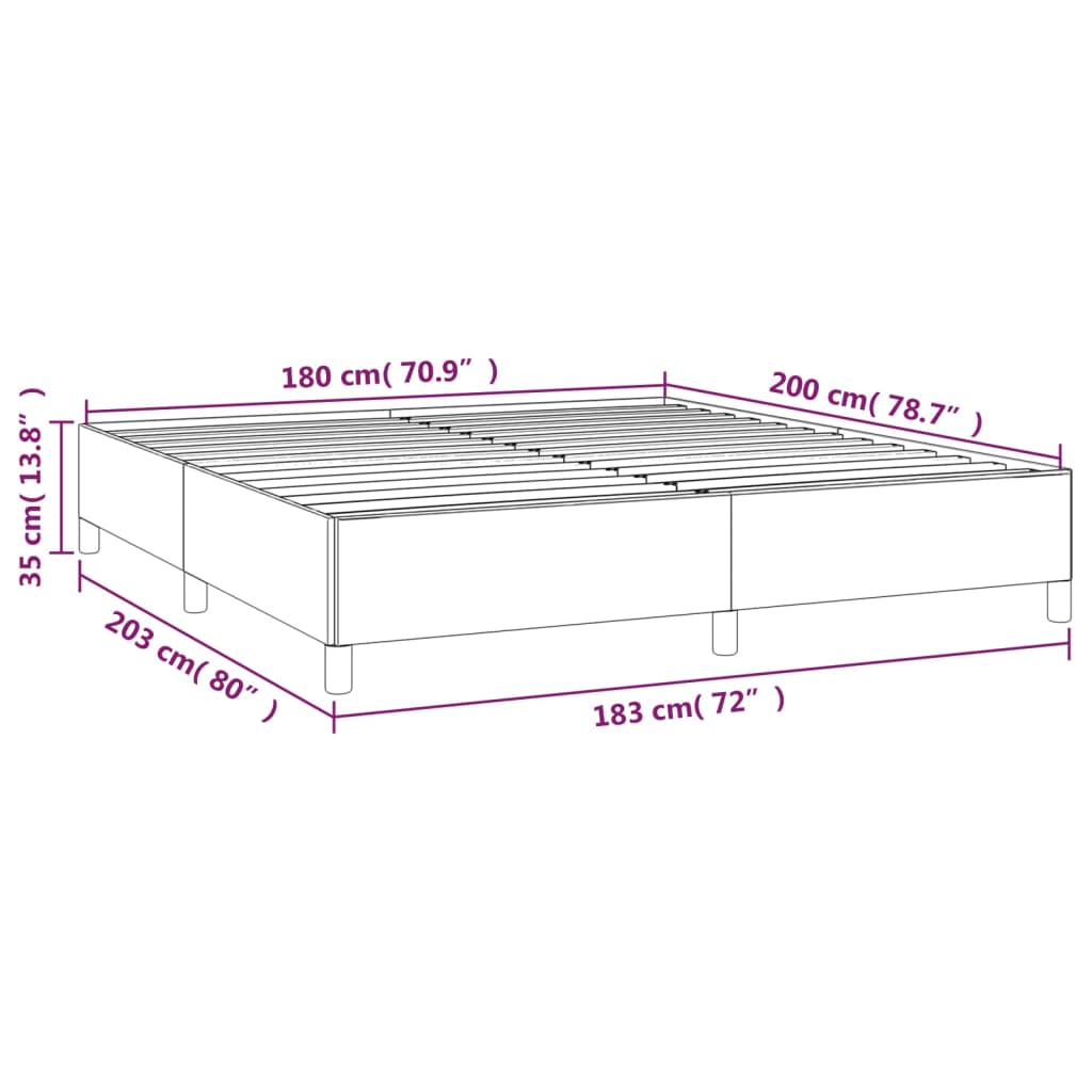 vidaXL Krevet s oprugama i madracem krem 180x200 cm od tkanine