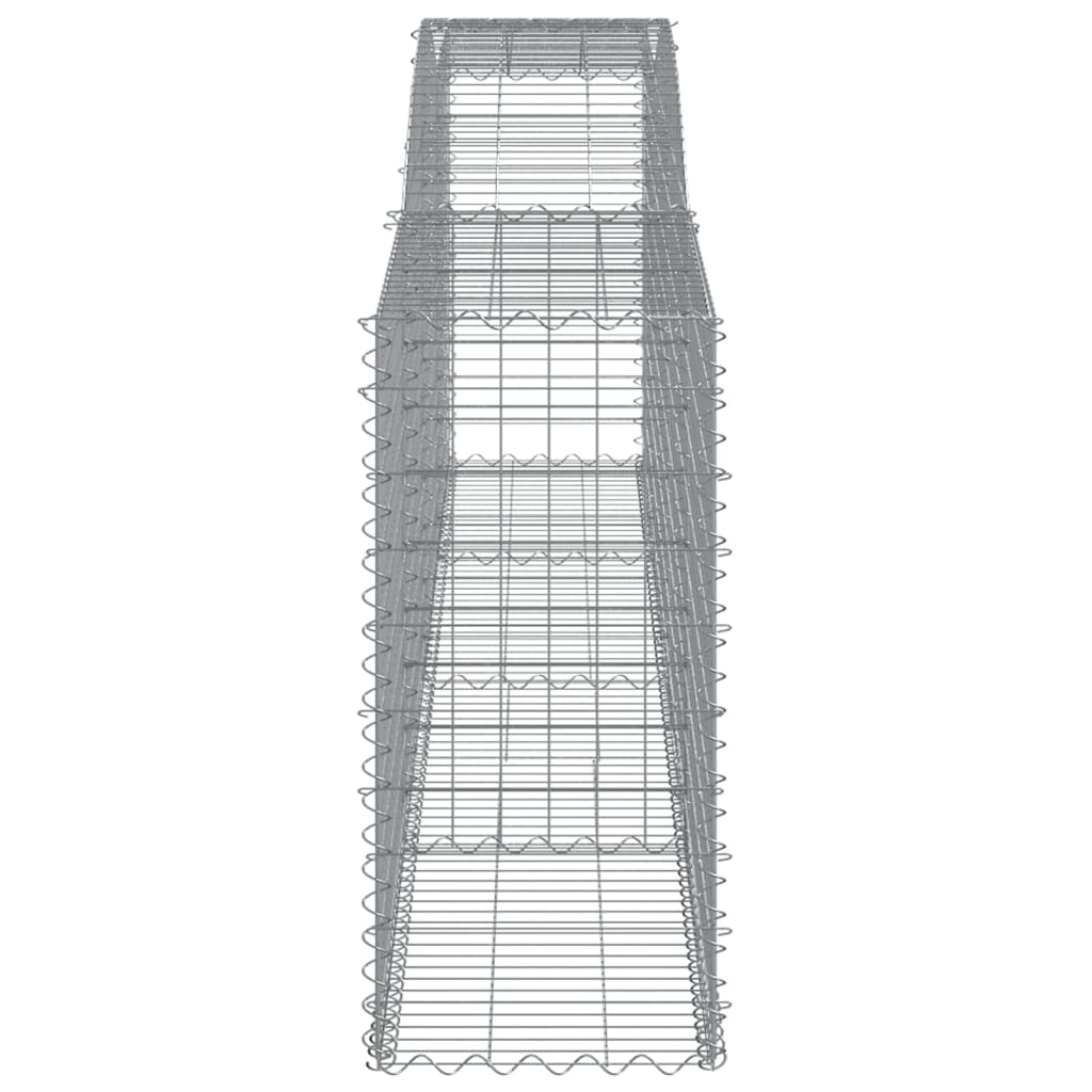 vidaXL Lučne gabionske košare 6 kom 400x50x100/120cm pocinčano željezo