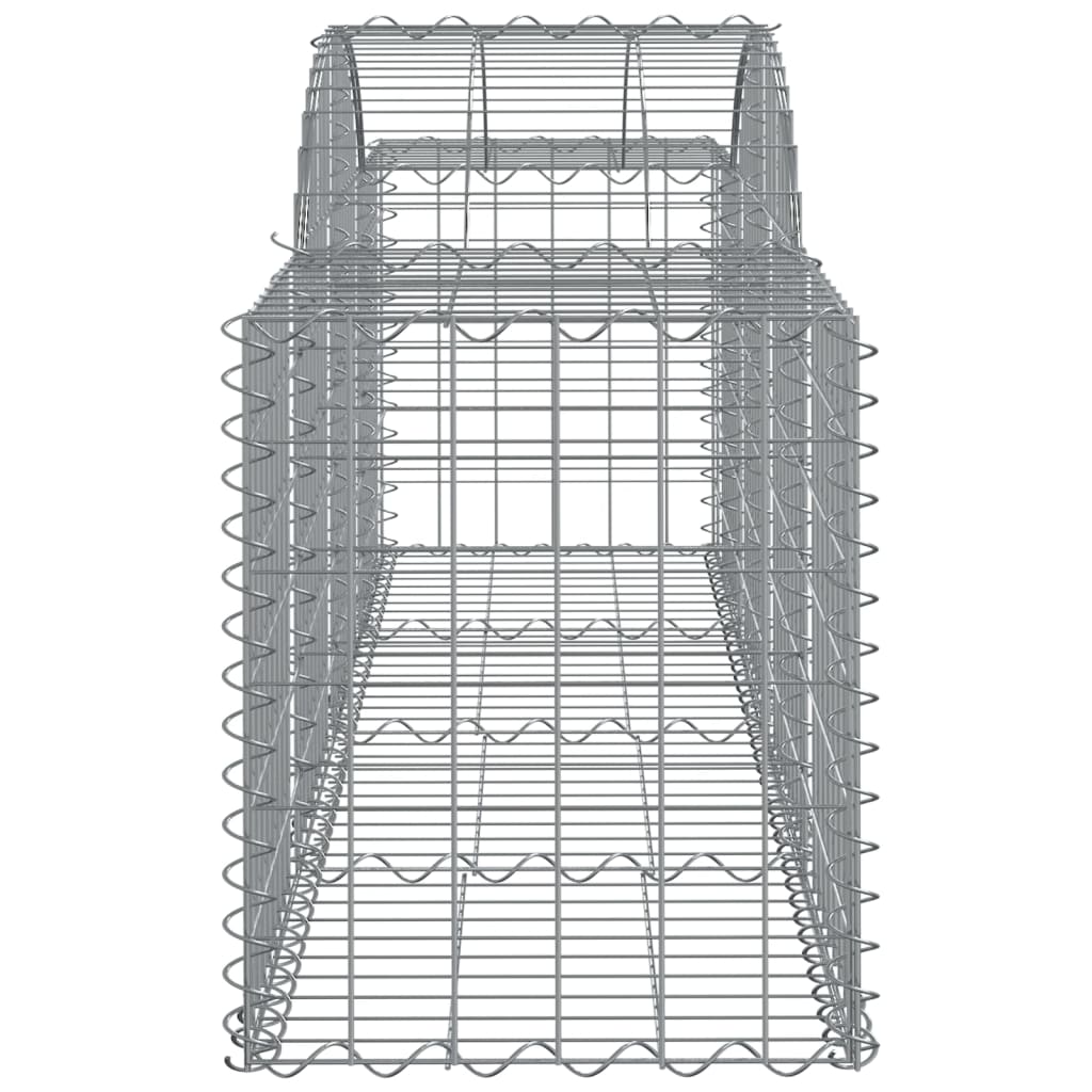 vidaXL Lučne gabionske košare 20 kom 200x50x60/80 cm pocinčano željezo