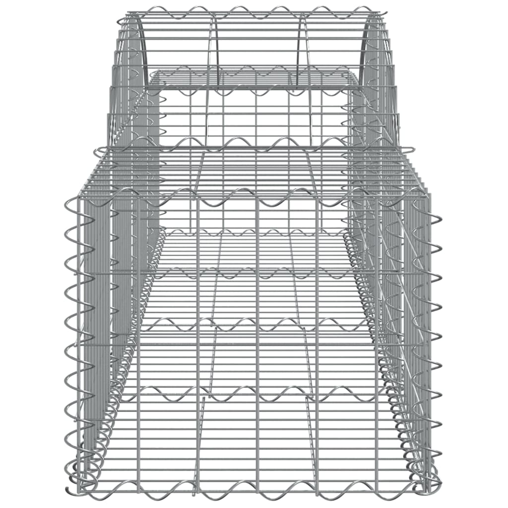 vidaXL Lučne gabionske košare 5 kom 200x50x40/60 cm pocinčano željezo