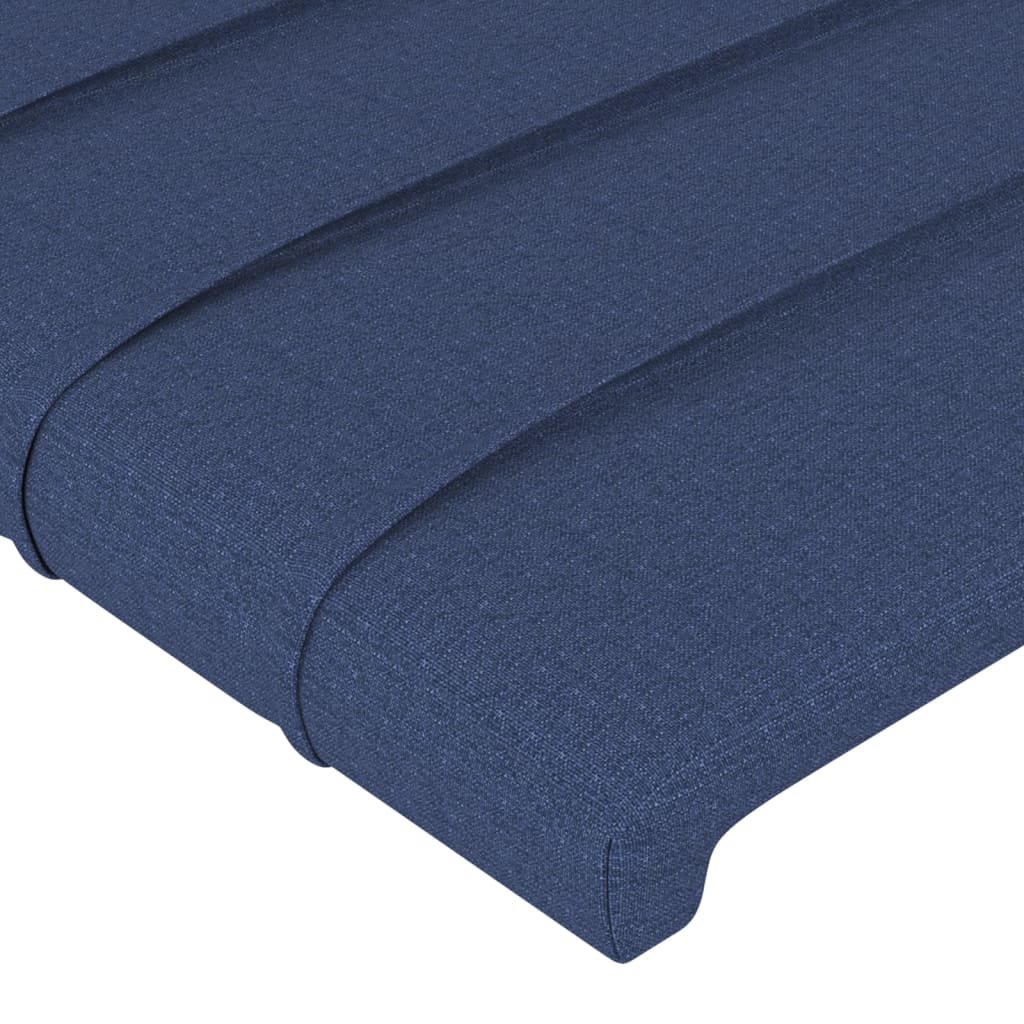 vidaXL Okvir za krevet s uzglavljem plavi 200 x 200 cm od tkanine