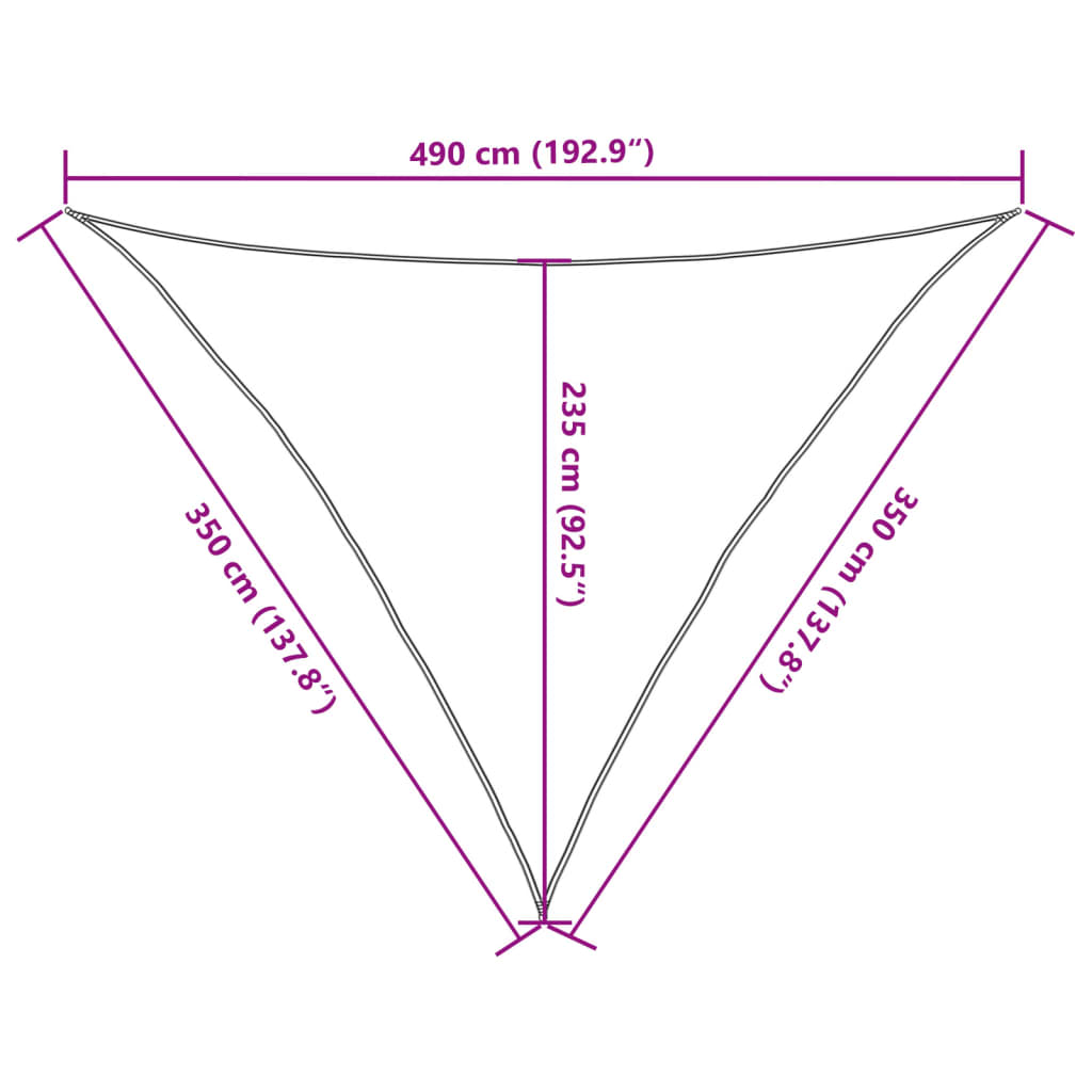 vidaXL Jedro protiv sunca svjetlosivo 3,5x3,5x4,9 m poliestera Oxford