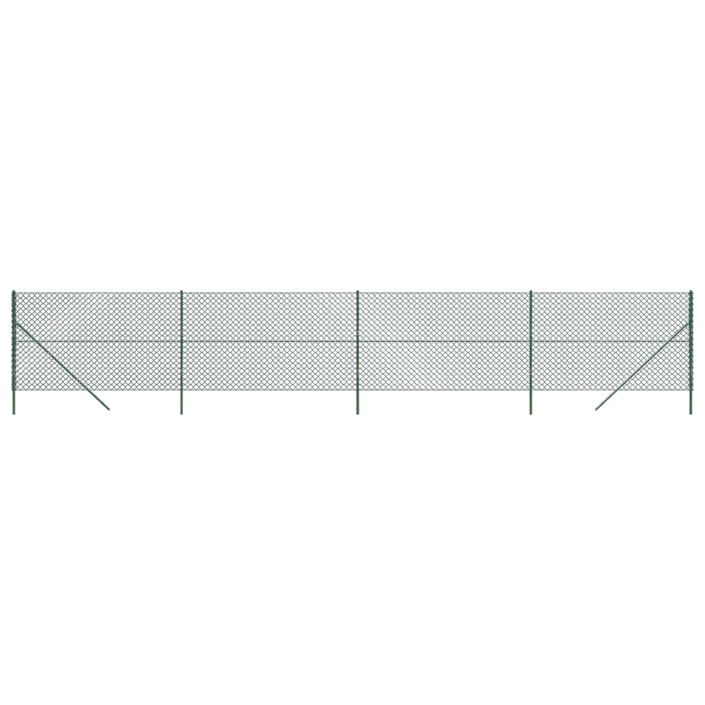 vidaXL Žičana ograda zelena 2 x 10 m