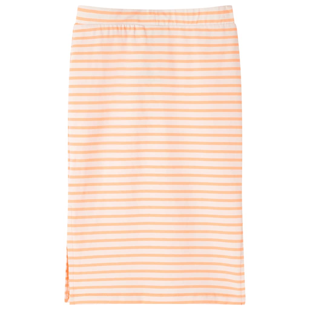 Dječja ravna suknja s prugama fluorescentno narančasta 128
