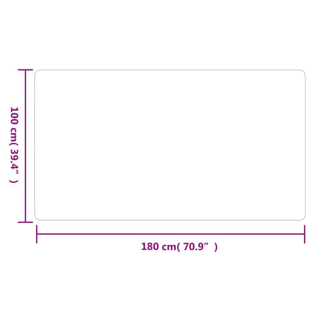 vidaXL Tepih-staza antracit 100 x 180 cm