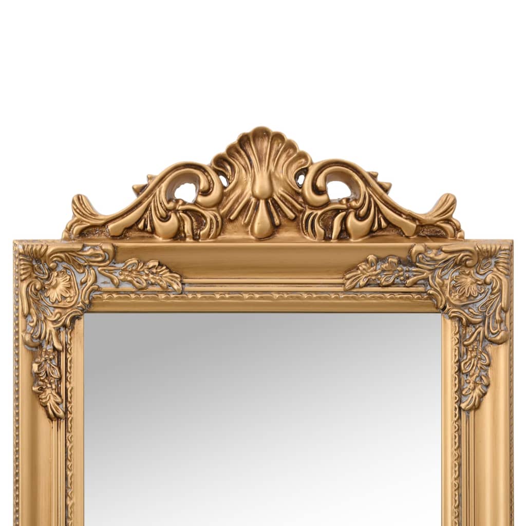 vidaXL Samostojeće ogledalo zlatno 45 x 180 cm