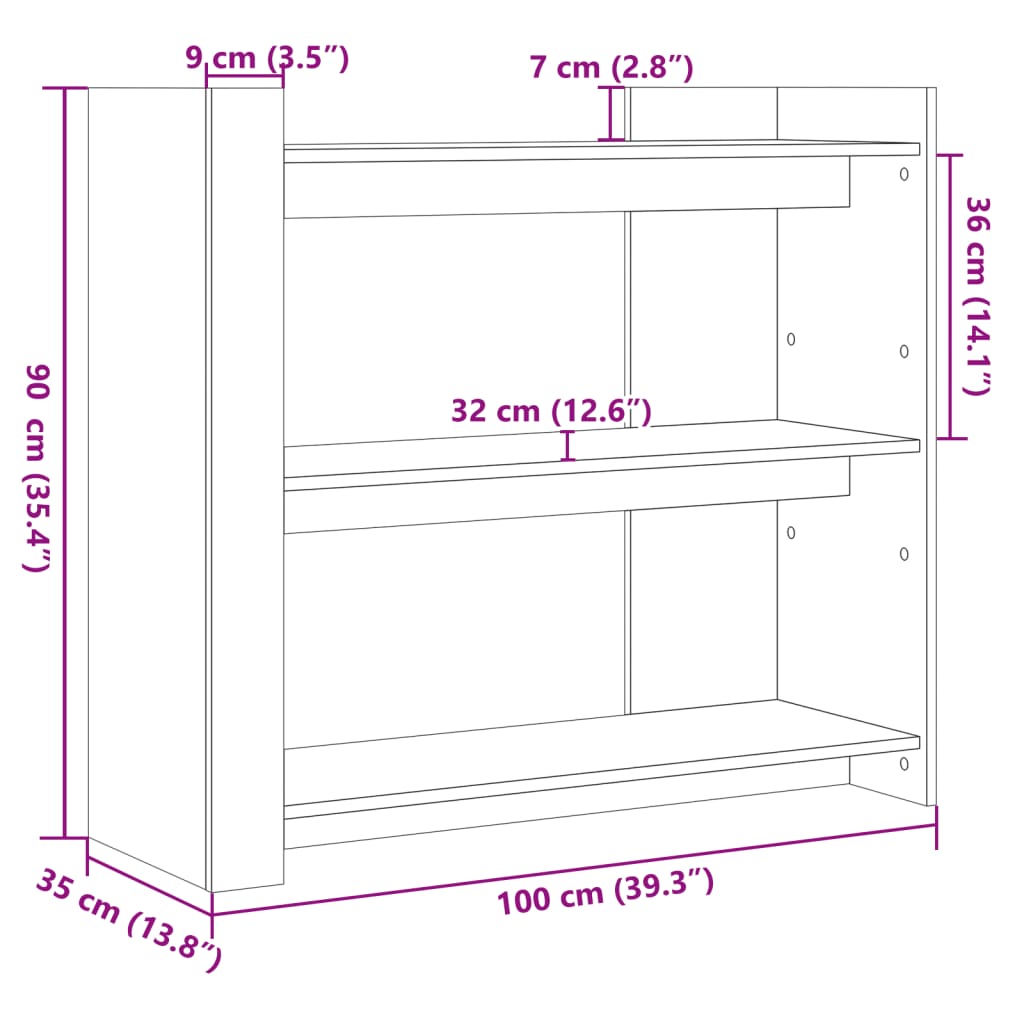 vidaXL Konzolni stol siva boja betona 100x35x90 cm od iverice