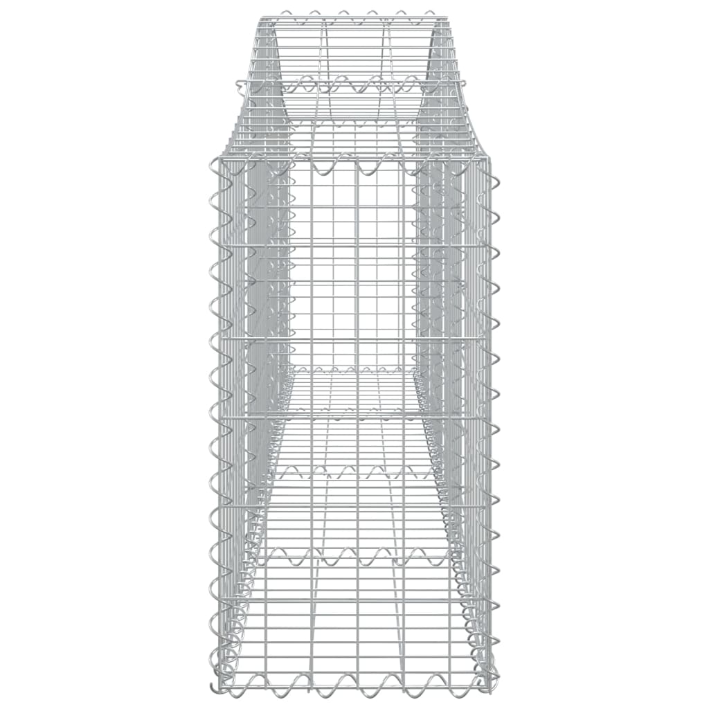 vidaXL Lučne gabionske košare 9 kom 200x30x60/80 cm pocinčano željezo