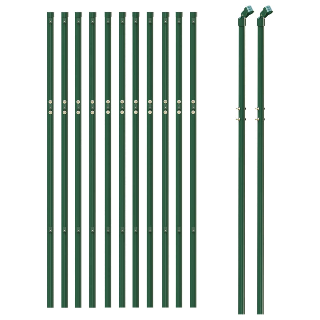 vidaXL Ograda od žičane mreže zelena 1 x 25 m od pocinčanog čelika